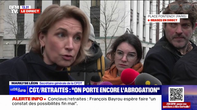 Conclave sur les retraites: On a posé les bases (...) On y voit un peu plus clair sur le calendrier , réagit Marilyse Léon (CFDT)