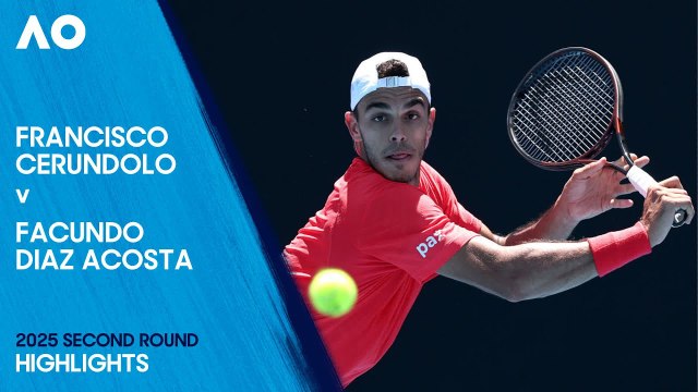 Francisco Cerúndolo vs Facundo Diaz Acosta (6-2, 1-0) | Abierto de Australia 2025 | Tercera ronda