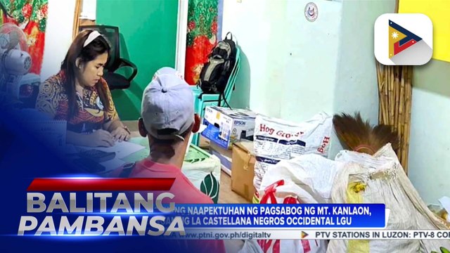 Mga magsasakang naapektuhan ng pagsabog ng Bulkang Kanlaon, tinulungan ng La Castellana, Negros Occidental LGU