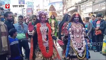 प्रयागराज में धूमधाम से निकली गणेश शोभायात्रा, कलात्मक झांकियां और डीजे बैंड के साथ हुई मोहक प्रस्तुति