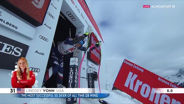 Lindsey Vonn - St.Anton Super G (4th Place)