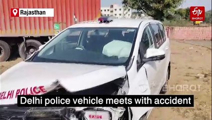 Police Vehicle in Farooq Abdullah's Convoy Met With Accident in Dausa; Two Cops Injured