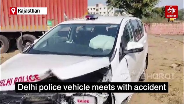 Police Vehicle in Farooq Abdullah's Convoy Met With Accident in Dausa; Two Cops Injured