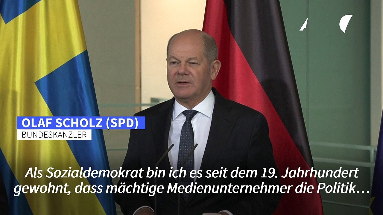 Scholz: Musk Unterstützung von Rechten 'ist inakzeptabel'