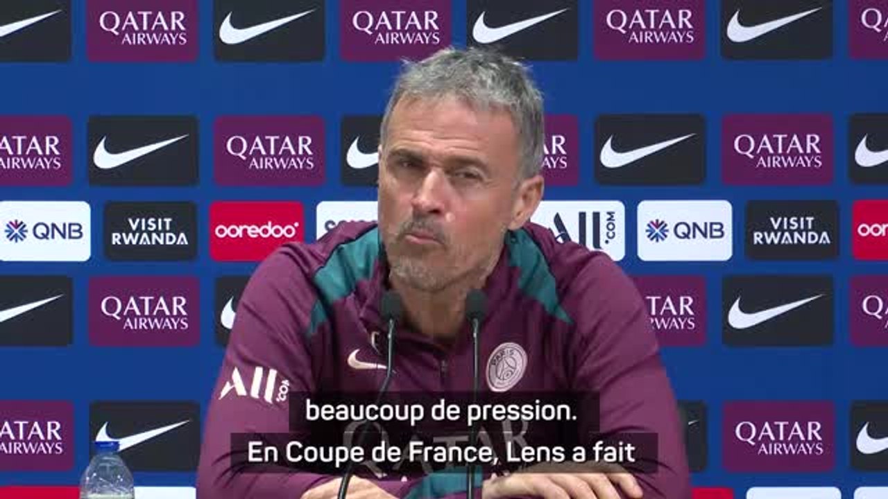 PSG - Enrique s'attend à un match difficile à Lens, "dans un stade avec une excellente ambiance"