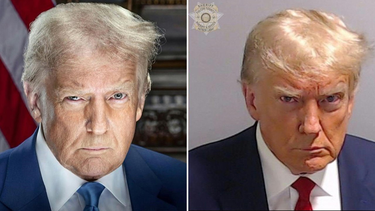 Trumps Präsidenten-Porträt gleicht seinem Polizeifoto