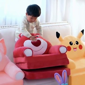 High quality animal shape teddy plush bear chair funiture sofa folded sleeping bed for children.