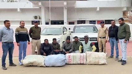 गांजा तस्कर चढ़े पुलिस के हत्थे।।