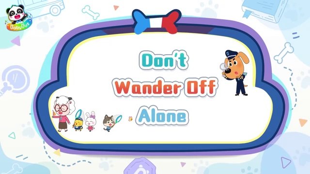 Don't Wander Off Alone Safety Rules for Kids Kids Cartoon Sheriff Labrador BabyBus - YouTube