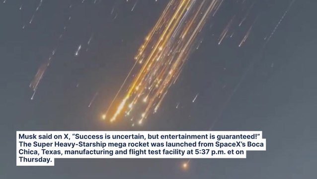 Starship Explodes During Flight Test, Elon Musk Says: 'Success Is Uncertain, But Entertainment Is Guaranteed!'