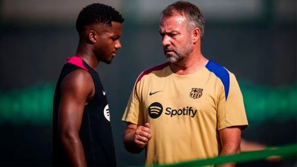 Flick asegura ser honesto con Ansu Fati y no descarta su salida en invierno