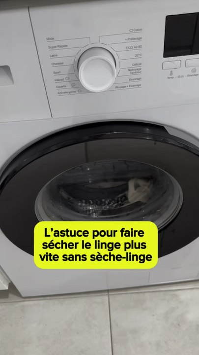 L’astuce pour faire sécher le linge plus vite sans sèche-linge 🧺