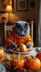 😻Cats at Thanksgiving 🦃- Funny Cats Doing Human Things 🐱🍗