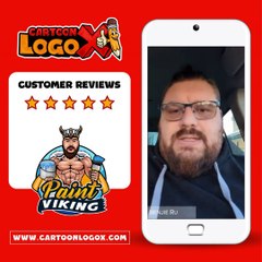 Paint Company Review: Paint Viking's Portrait Logo Experience with Cartoon LogoX