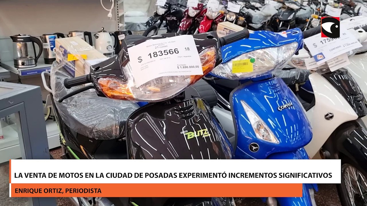 La venta de motos en la ciudad de Posadas experimentó incrementos significativos