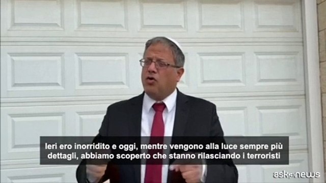 Ministro israeliano di estrema destra Ben Gvir: Fermate l'accordo