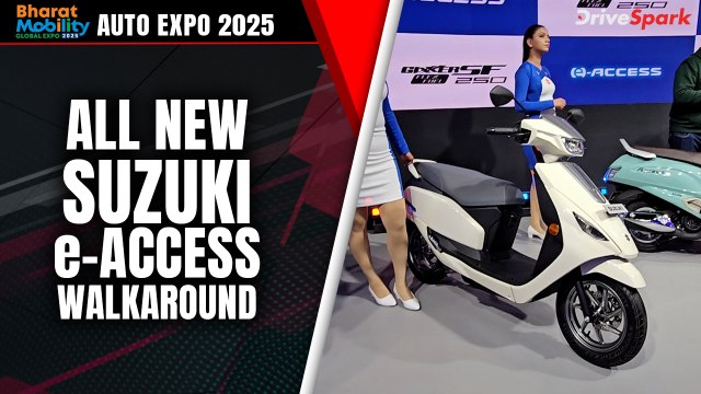 Auto Expo 2025: Suzuki e-Access scooter Walkaround | Hindi | Promeet Ghosh
