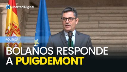 Bolaños responde a Puigdemont: "El Gobierno cumple sus acuerdos"