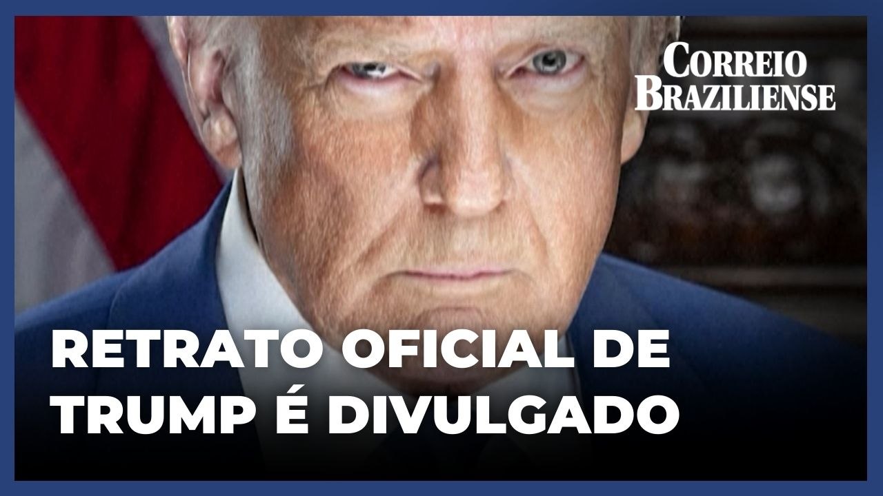 Estados Unidos divulga retrato oficial de Donald Trump como presidente