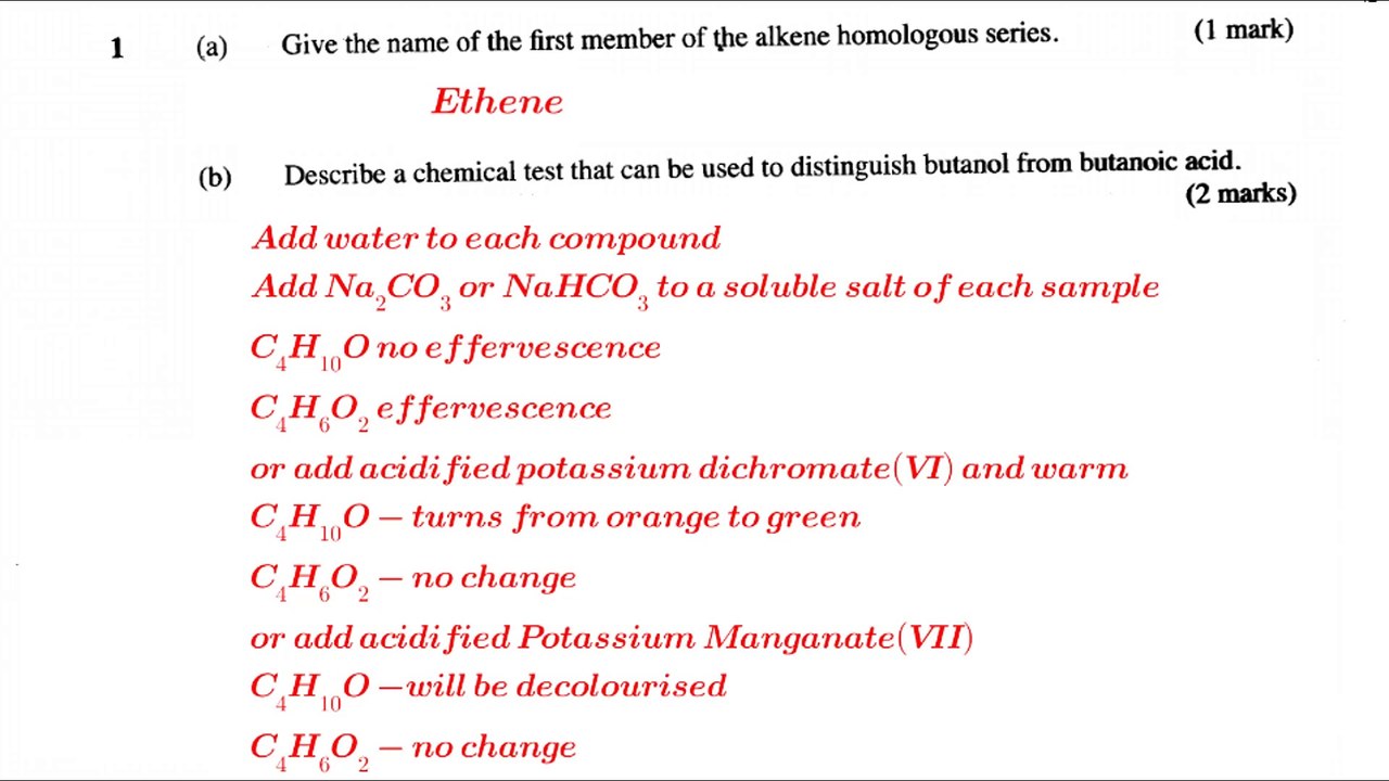 KCSE Chemistry paper 1 revision #2015 Chemistry revision #improve grades #questions and answers