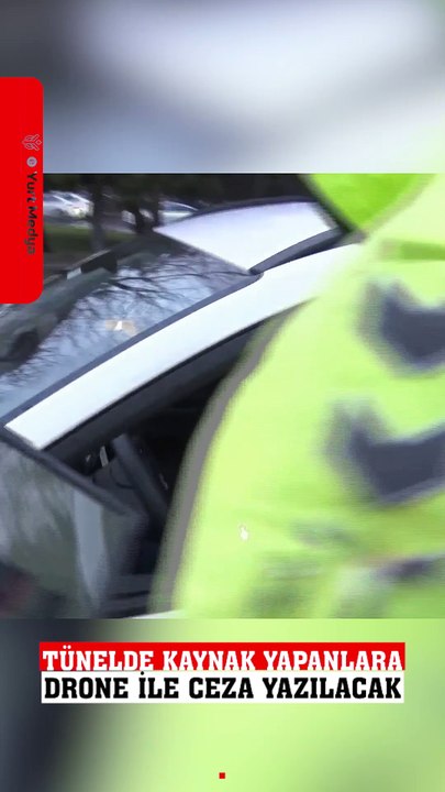 Avrasya Tünel'i girişinde kaynak yapan araç sürücülerine ceza kesildi. #avrasya #tünel #sondakika