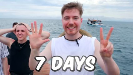7 Days Stranded At Sea ⛵🌊 | $100,000 Survival Challenge