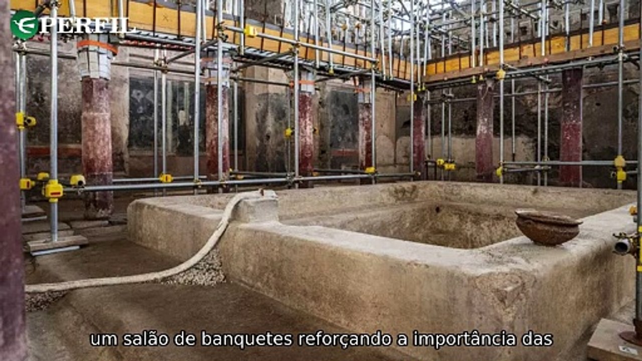 "Descoberta de banhos termais em Pompeia, influenciador russo preso e rosto do Homem de Porsmose revelado!"