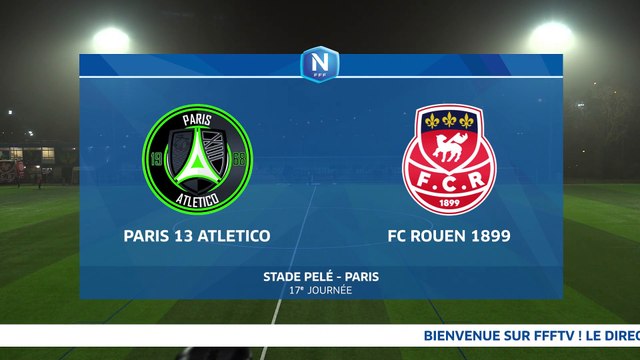 J17 I Paris 13 Atletico vs FC Rouen 1899 en replay (1-0) I National FFF 2024-2025