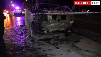 Seyir Halindeki Otomobil Alev Alev Yandı
