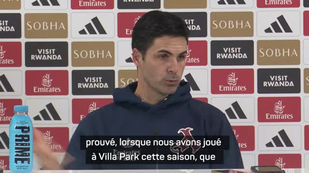 Arsenal - Arteta : "Aston Villa est une très bonne équipe"