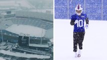 NFL: Clima helado en Buffalo y estadio cubierto de nieve para el duelo entre Bills y Ravens