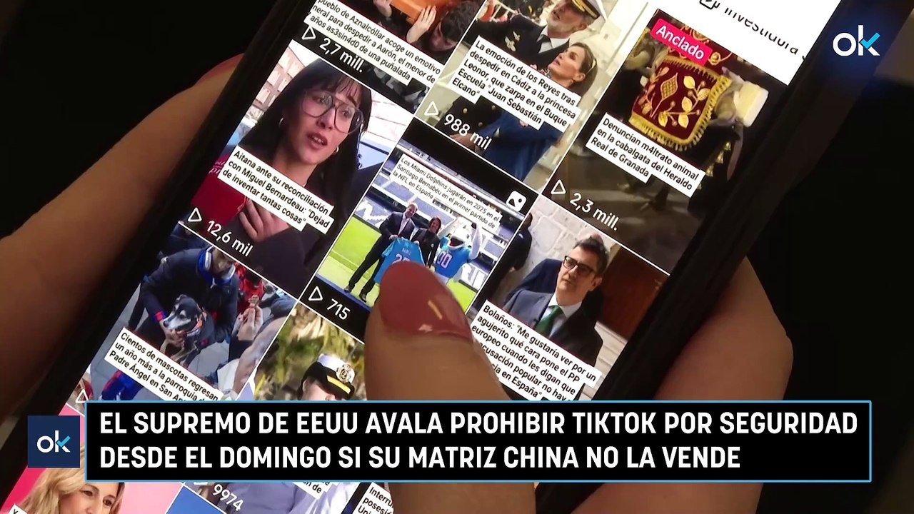 El Supremo de EEUU avala prohibir TikTok por seguridad desde el domingo si su matriz china no la vende