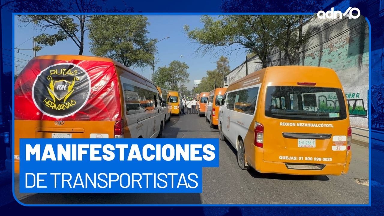 Transportistas de EdoMex cancelan bloqueos pero realizan marchas hacia la CDMX