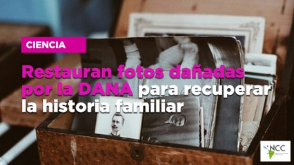 Restauran fotos dañadas por la DANA para recuperar la historia familiar