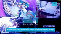Balearon a un comerciante de La Plata durante un asalto