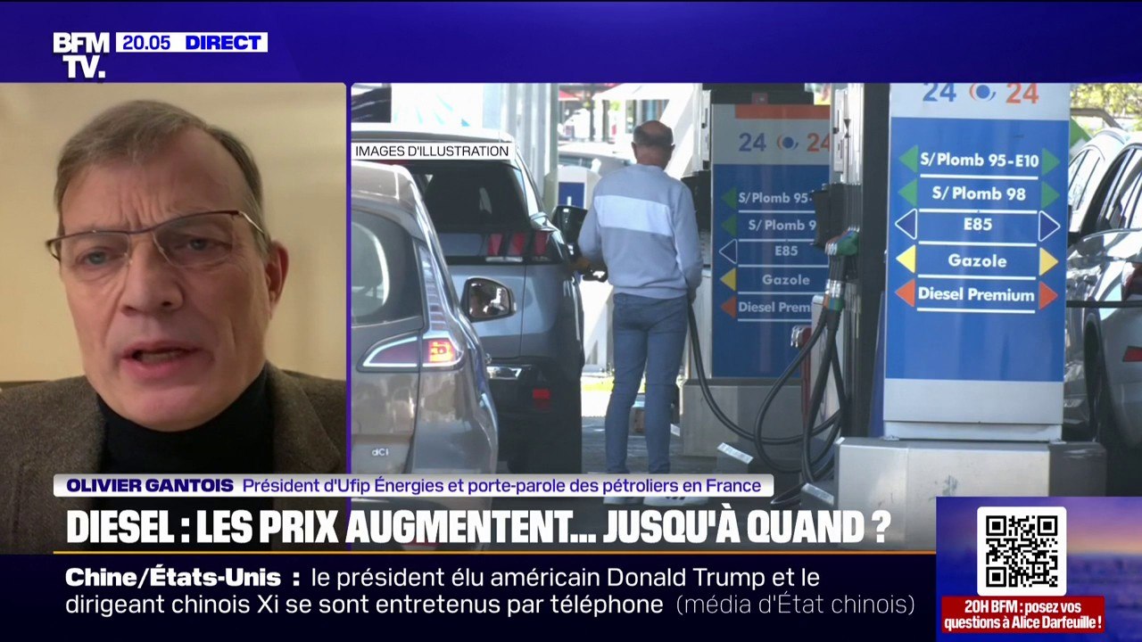 Pour Olivier Gantois (porte-parole des pétroliers de France), les prix des carburants pourraient "rester au niveau actuel" dans les prochaines semaines