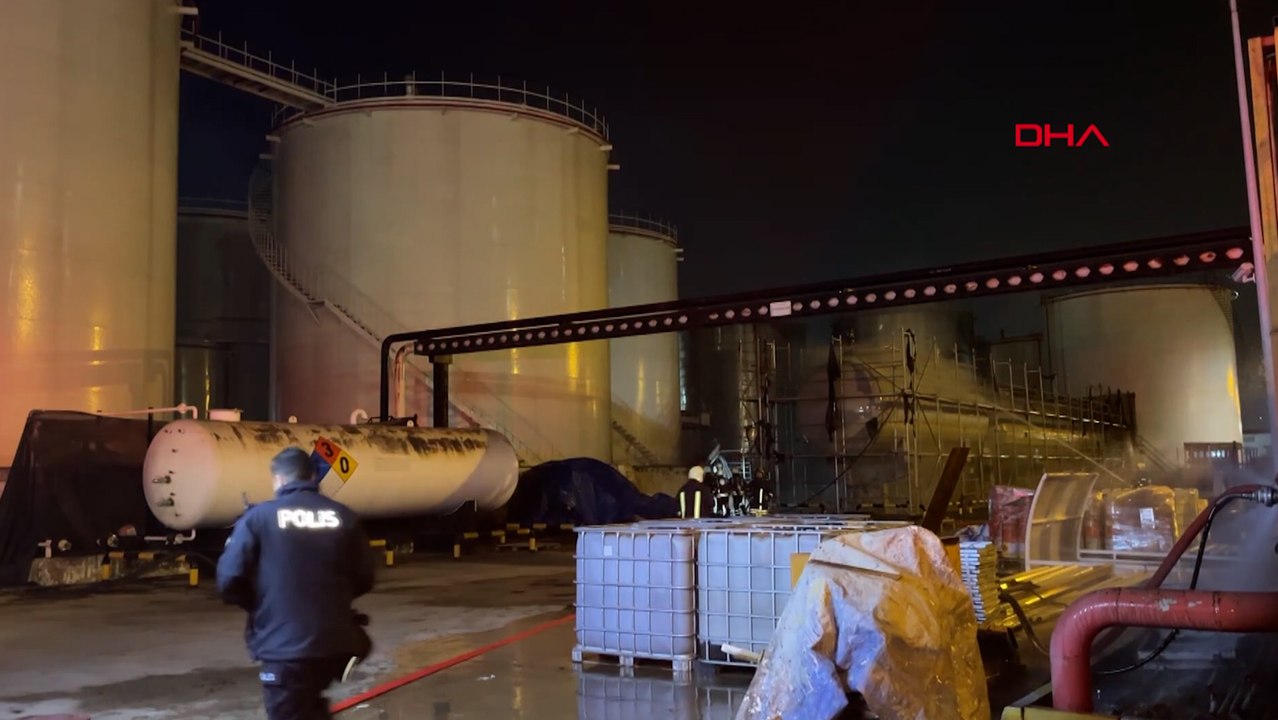 Akaryakıt dolum terminalinde parlama