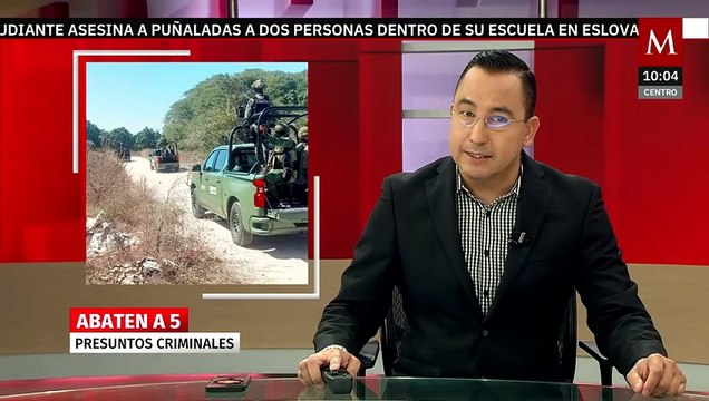 Enfrentamiento en Apatzingán deja cinco abatidos y cinco detenidos