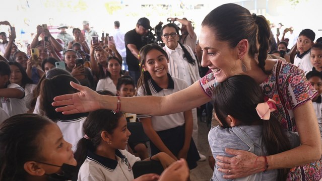 Claudia Sheinbaum participa en la Feria de Paz de Acapulco y promueve el intercambio de juguetes bélicos por juegos didácticos
