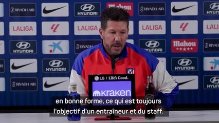 Atlético - Simeone connaît la formule pour garder ses joueurs en forme
