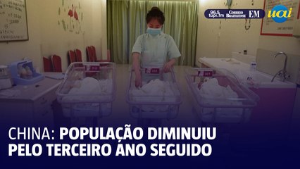 População chinesa diminuiu pelo terceiro ano seguido em 2024