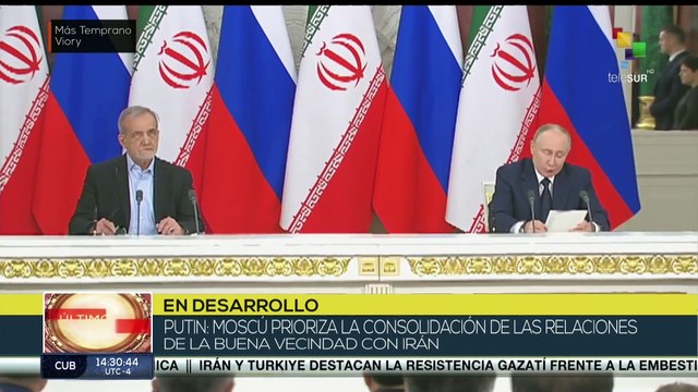 Rusia e Irán firman acuerdos de asociación de gran escala para ambos países