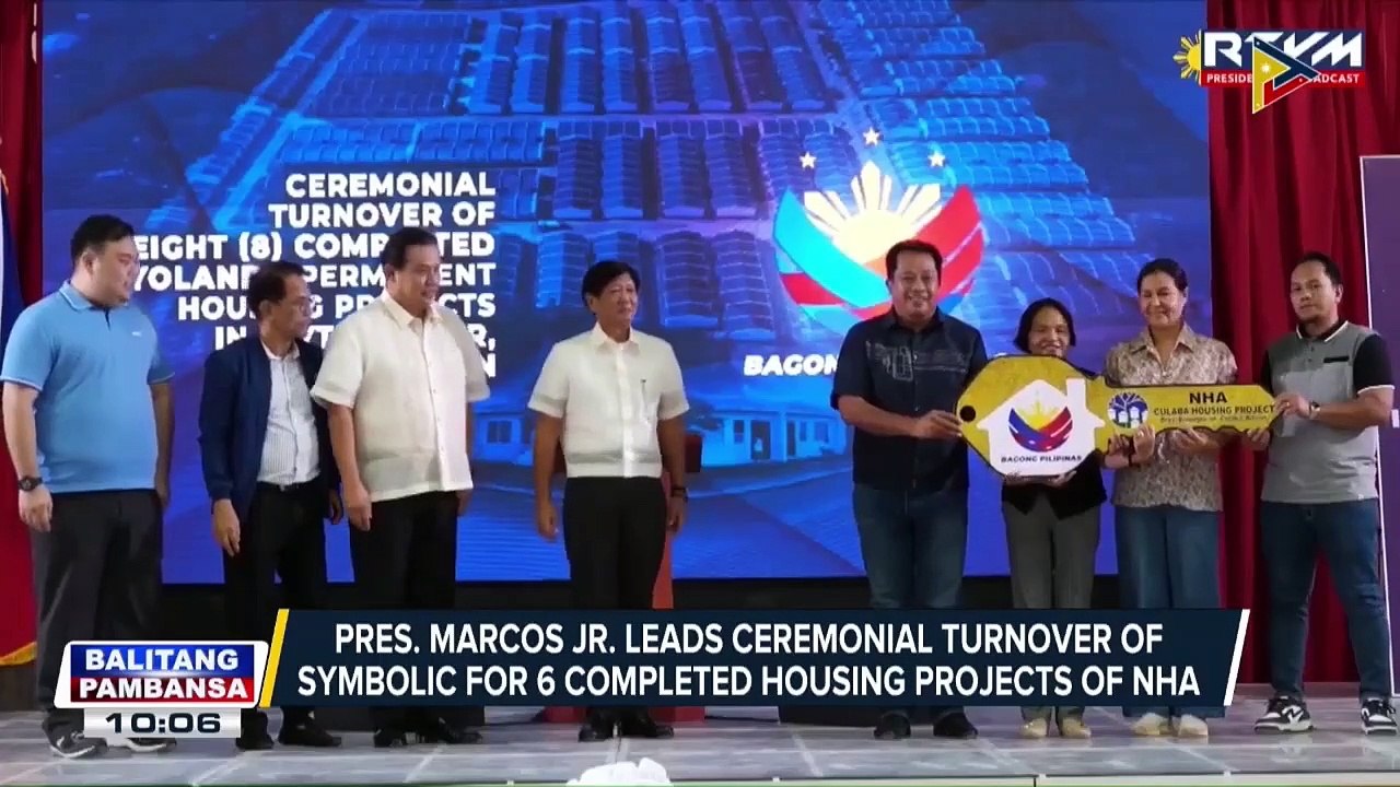 PBBM leads ceremonial turnover of Yolanda Permanent Housing Program