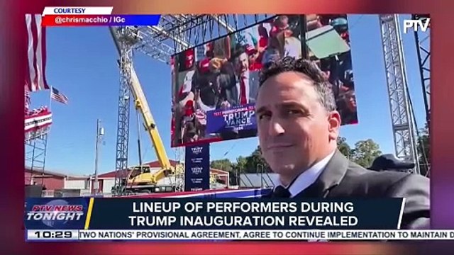 Lineup of performers during Trump inauguration revealed