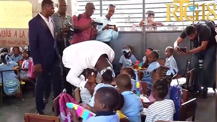 Kòdonatè jeneral PNCS la vizite École Nationale Rép des Etats-Unis