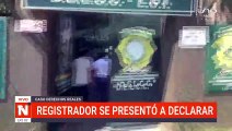 Registrador se presentó a declarar