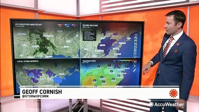 Double-header of storms bringing wintry weather to the East Coast