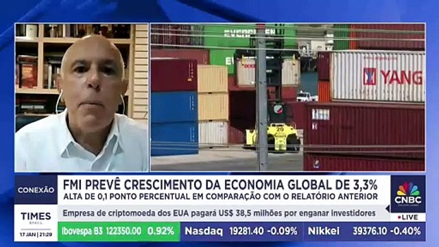 FMI prevê crescimento de 3,3% da economia global; professor de economia do Insper comenta