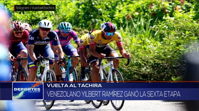 Yilbert Ramírez conquistò la sexta etapa de la vuelta al Táchira DEPORTES TELESUR 17-01-2025