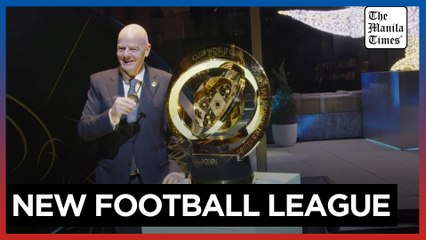 FIFA's Infantino and Robbie Williams launch Club World Cup trophy tour